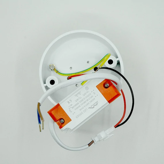 LED FTS R1605 7W felületre szerelhető mélysugárzó kerek fekete