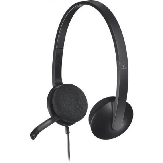 Fejhallgató, mikrofonnal, USB csatlakozás, LOGITECH 