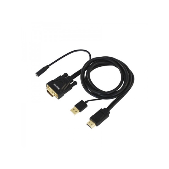 APPROX Átalakító - HDMI to VGA + Audio + Power cable