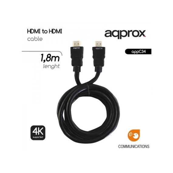 APPROX Kábel - HDMI 1.4 kábel apa/apa 1.8m