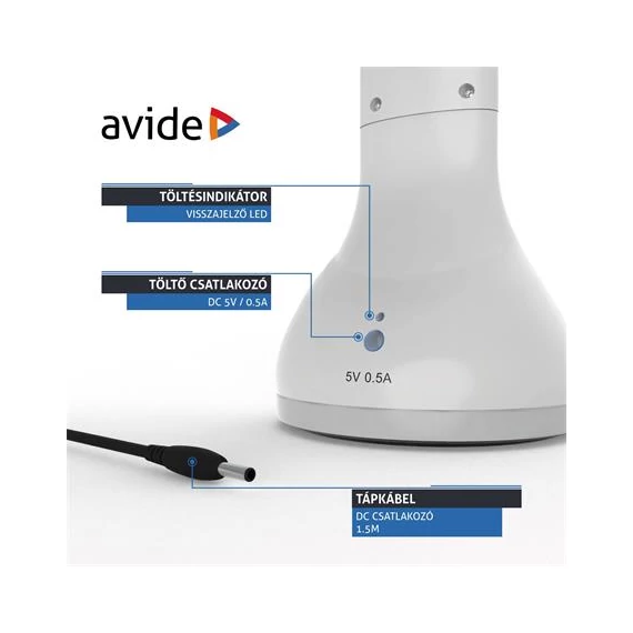 Asztali lámpa, LED, 4W, AVIDE 