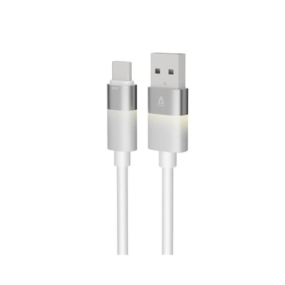 Töltőkábel, USB-A - USB-C, 18W, 1 m, AVAX 