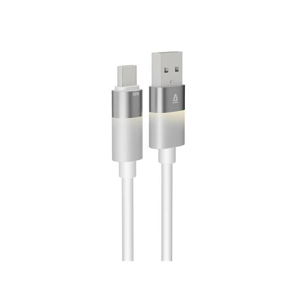Töltőkábel, USB-A - USB-C, 18W, 1 m, AVAX 