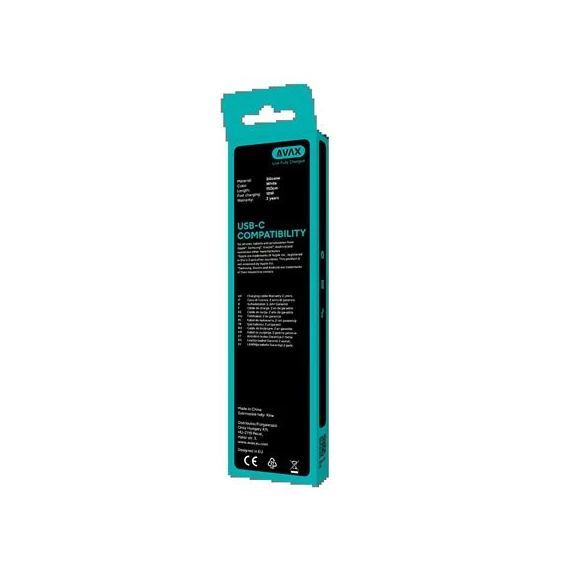 Töltőkábel, USB-A - USB-C, 18W, 1,5 m, AVAX 