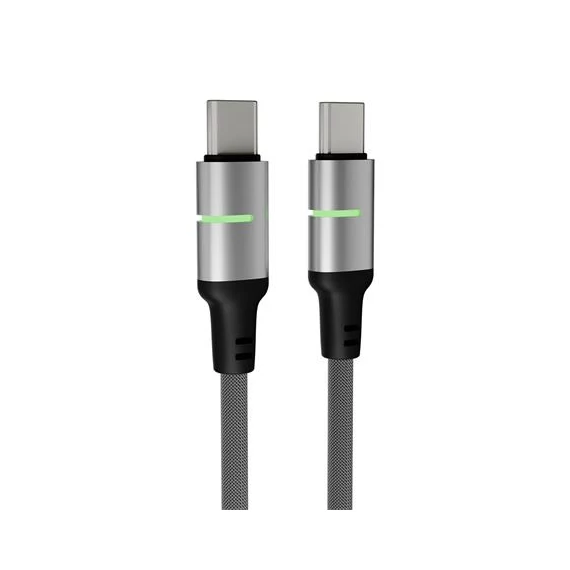 Töltőkábel, USB-C - USB-C, 60W, 1 m, AVAX 
