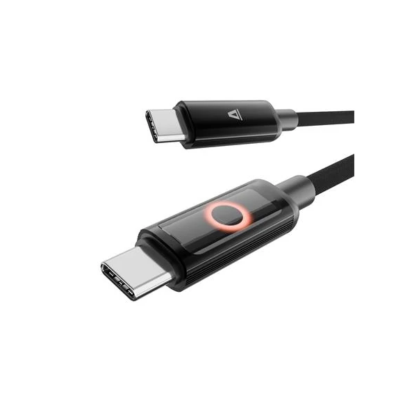 Töltőkábel, USB-C - USB-C, 60W, 1 m, AVAX 