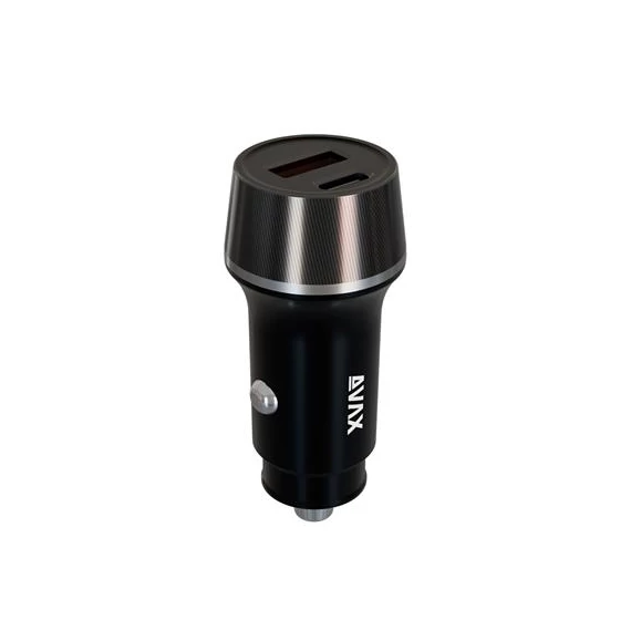 Autós töltő, USB-C, USB-A, AVAX 