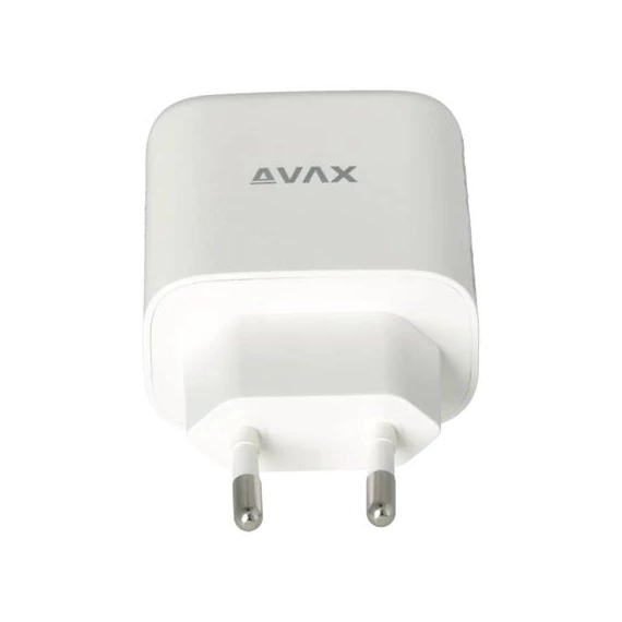 Hálózati töltő, GaN, USB-A + USB-C, AVAX 