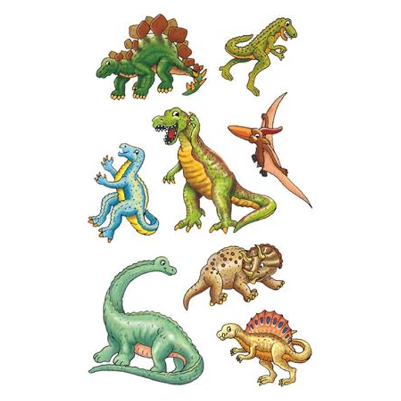 Matrica papír 3ív/csomag Avery dinoszauruszok