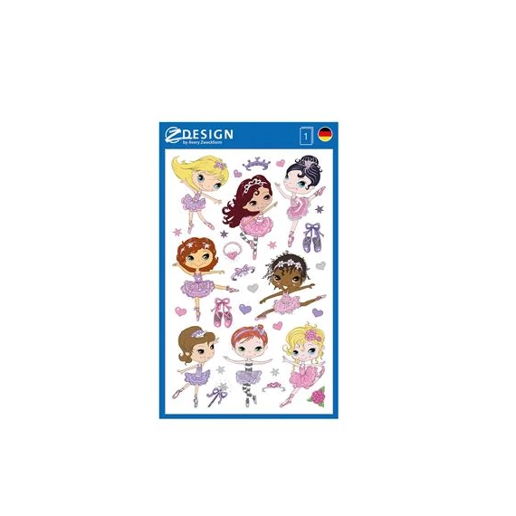 Matrica papír 1ív/csomag Avery balerina