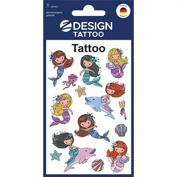 Matrica tetoválás 1ív/csomag Avery sellő