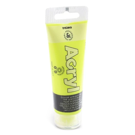 Akrilfesték PRIMO 75 ml neon sárga