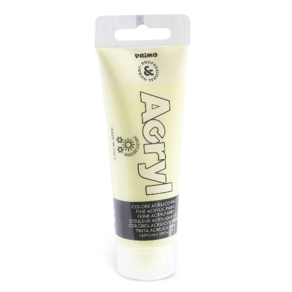 Akrilfesték PRIMO 75 ml világos sárga