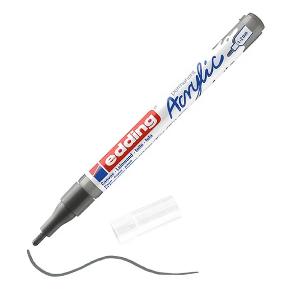 Akril marker 1-2mm, Edding 5300 antracit