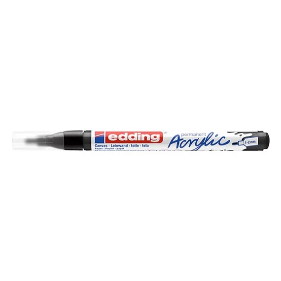Akril marker 1-2mm, Edding 5300 fekete