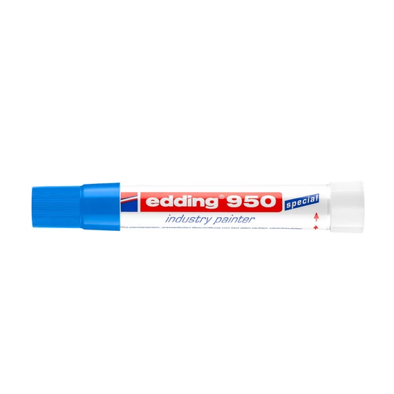 Jelölő marker, 10 mm, kúpos, EDDING "950", kék