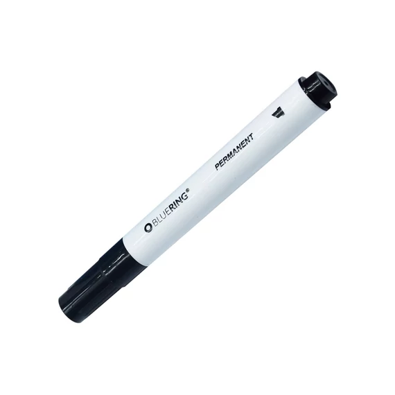 Permanent marker 1-4mm, vágott végű Bluering® fekete