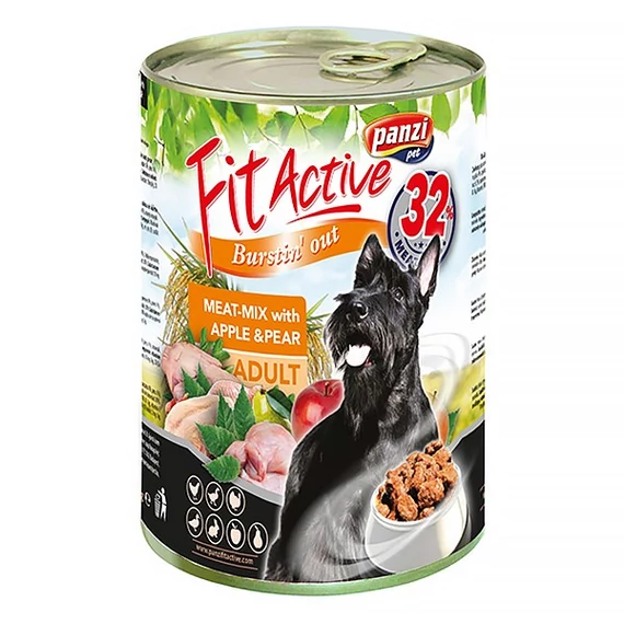 Állateledel konzerv PANZI FitActive kutyának hús-mix 1240g