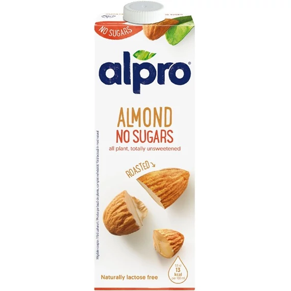 Növényi ital, cukormentes, dobozos, 1l, ALPRO, mandula