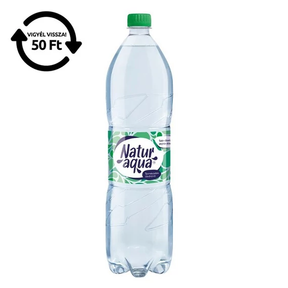 Ásványvíz enyhe NATURAQUA 1,5L DRS
