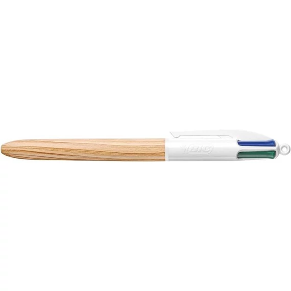 Golyóstoll, 0,32 mm, nyomógombos, négyszínű, BIC 