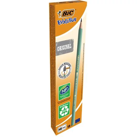 Grafitceruza, HB, hatszögletű, BIC "Evolution Original", 12db/doboz