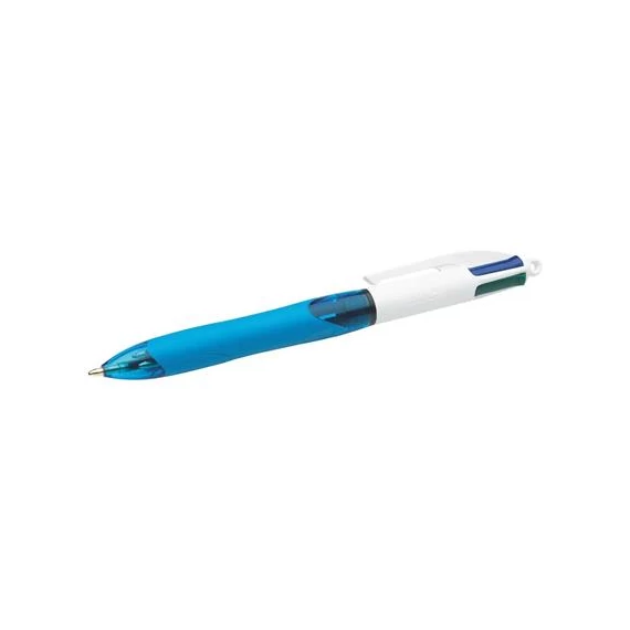Golyóstoll, 0,32 mm, nyomógombos, négyszínű, BIC 