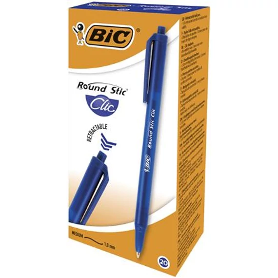 Golyóstoll, 0,32mm, nyomógombos, BIC 