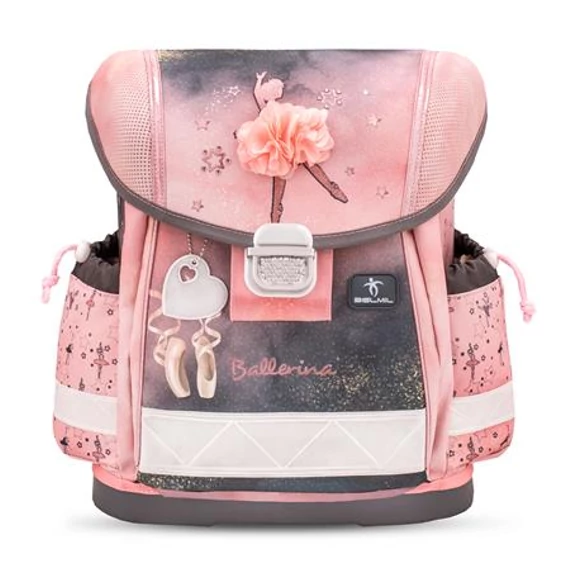Iskolatáska ergonómiai, lányos, Classy, 403-13/AG, Belmil, Balerina Black Pink