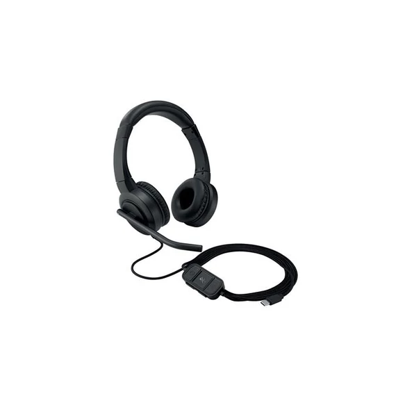Fejhallgató, mikrofonnal, USB-C, KENSINGTON 