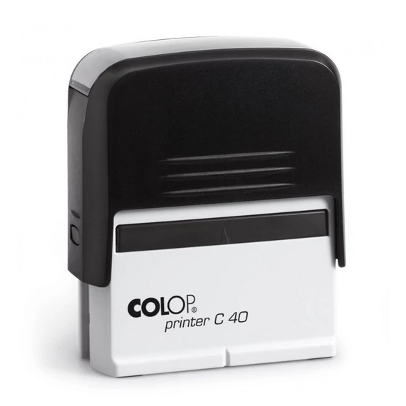 Bélyegző, COLOP "Printer C 40", fekete cserepárnával
