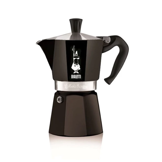 Bialetti 4953 Moka Express 6 személyes fekete kotyogós kávéfőző