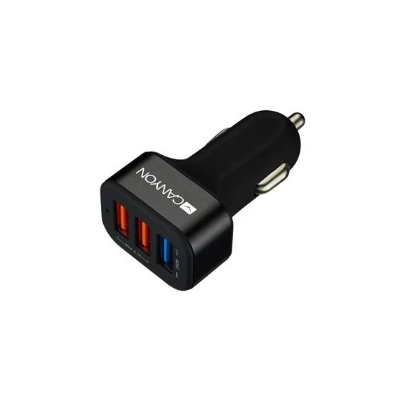 Canyon CNE-CCA07B Triple USB Car Charger Black