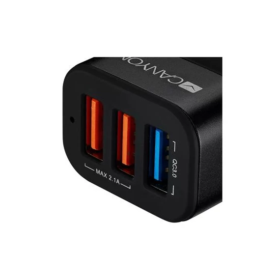 Canyon CNE-CCA07B Triple USB Car Charger Black