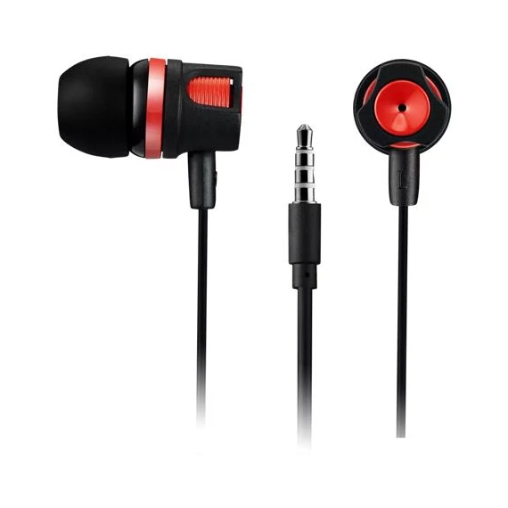 Fülhallgató CANYON CEP3R mikrofonos Black/Red