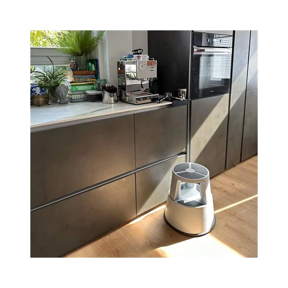 Gurulós polipropilén zsámoly, WEDO, világosszürke