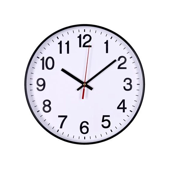 Falióra, 34 cm, OFFICE PRODUCTS, fekete keret