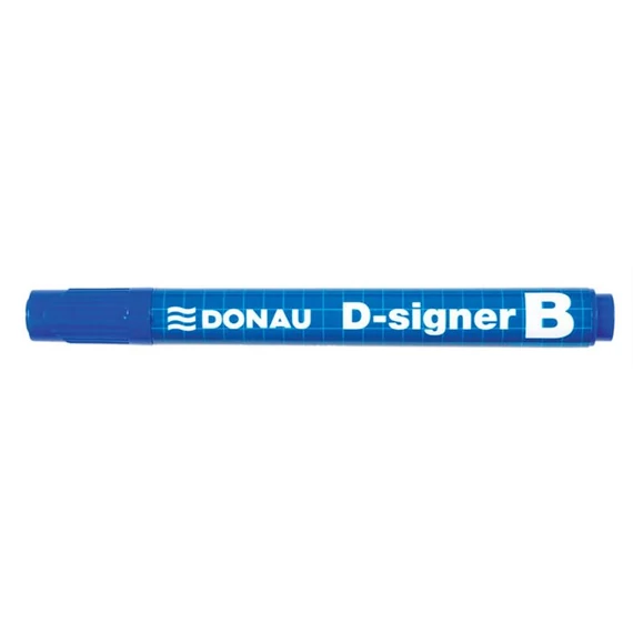 Táblamarker, 2-4 mm, kúpos, DONAU "D-signer B", kék