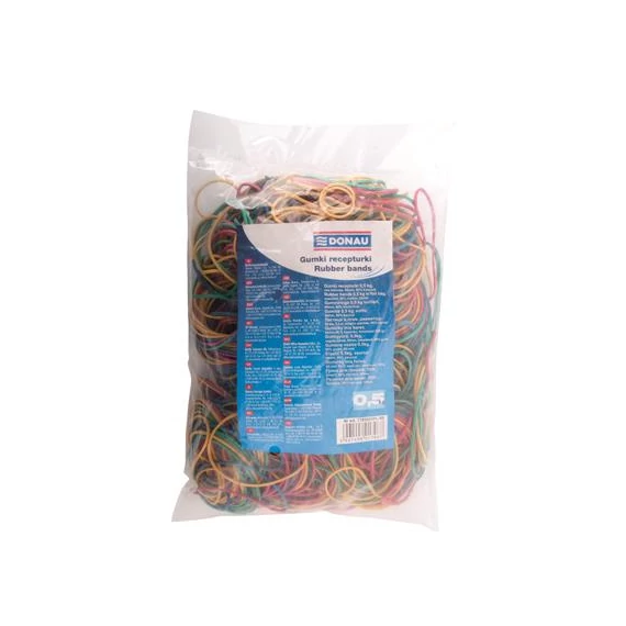 Postázógumi, 0,5 kg, DONAU, vegyes