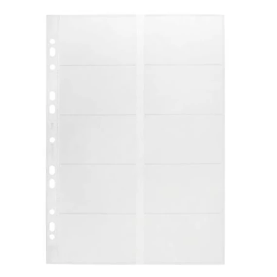 Névjegytartó betét, 10 db-os, DURABLE