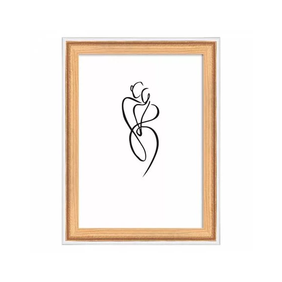 Képkeret, fa, 10x15 cm, 