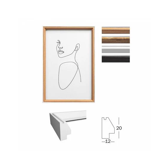 Képkeret, fa, 20x30 cm, 