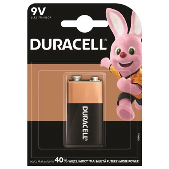 Elem, 9V, 1 db, DURACELL "Basic"