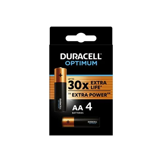 Elem, AA ceruza, 4 db, DURACELL "Optimum"