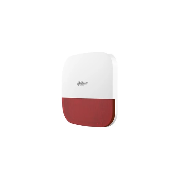 Dahua Vezeték nélküli kültéri sziréna - AirShield ARA13-W2 Piros (IP65; 110dB; LED; 868MHz, AES128, 12VDC+Akku; Mabisz)