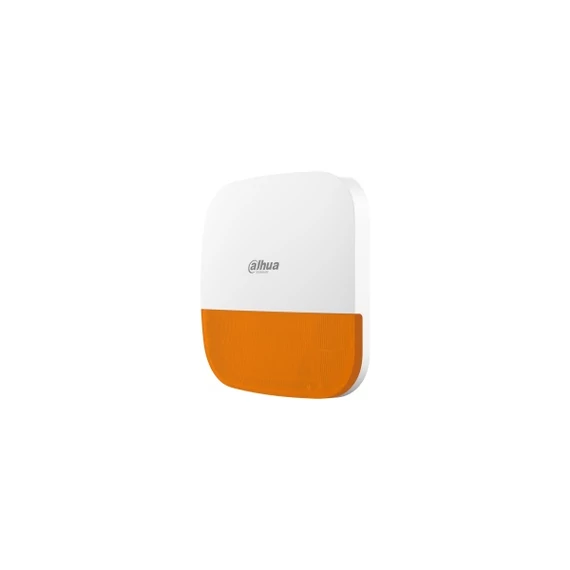 Dahua Vezeték nélküli kültéri sziréna - AirShield ARA13-W2 Narancs (IP65; 110dB; LED; 868MHz, AES128, 12VDC+Akku; Mabisz