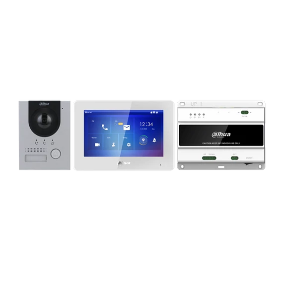 Dahua KTD01(F) kétvezetékes IP video kaputelefon szett / falba süllyeszthető szerelő dobozzal