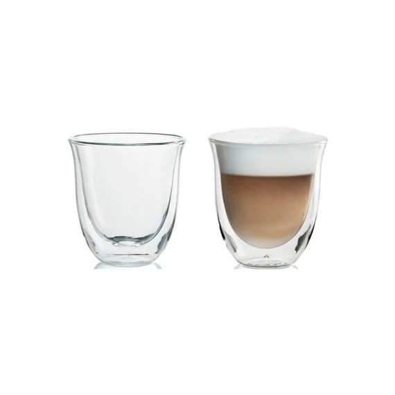 DeLonghi cappuccino üvegpohár, 2 db