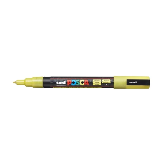 Filctoll UNI Posca PC-3ML csillámló sárga