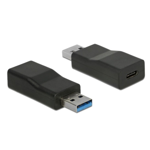 Delock Átalakító - 65696 (USB-A 3.1 Gen 2 -gt; USB Type-C, aktív, Fekete)